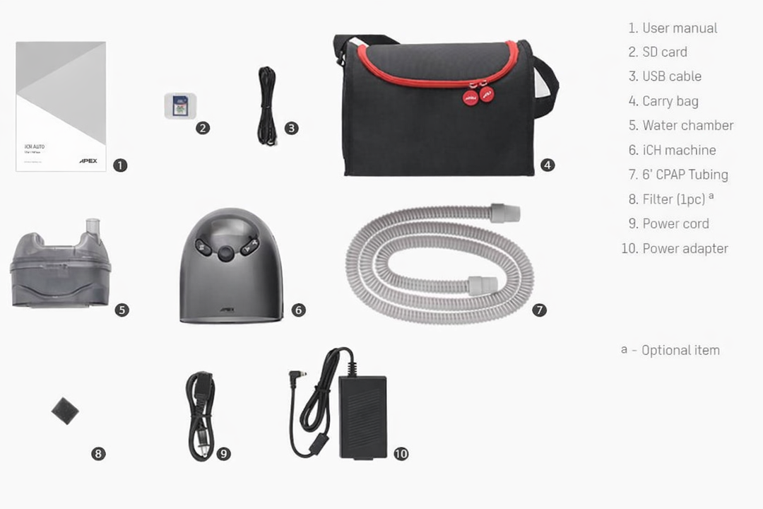 Apex Travel CPAP Combo - XT Auto + iCH Auto