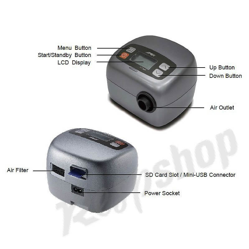 XT Travel CPAP Machine - APEX Medical
